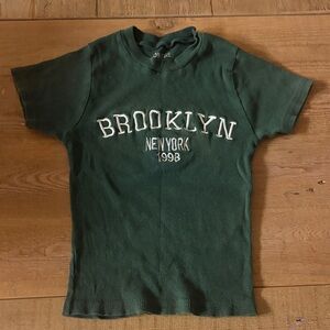 On Fire Dark Green Brooklyn Tee